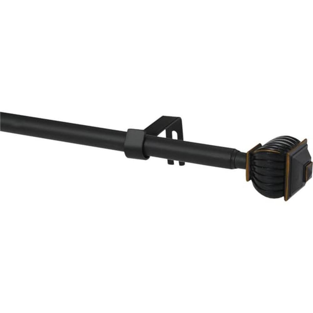 Kenney Beckett 5/8" Adjustable Curtain Rod 48 to 86 in Oil Rubbed Bronze